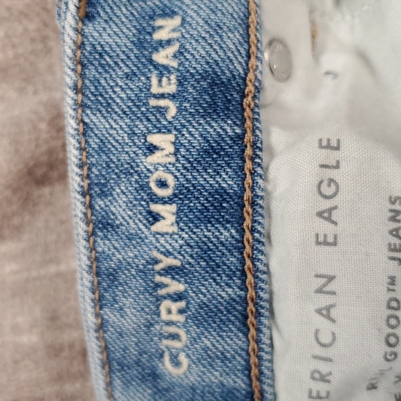Women's American Eagle Distressed Curvy Mom Jeans - Picture 5 of 6